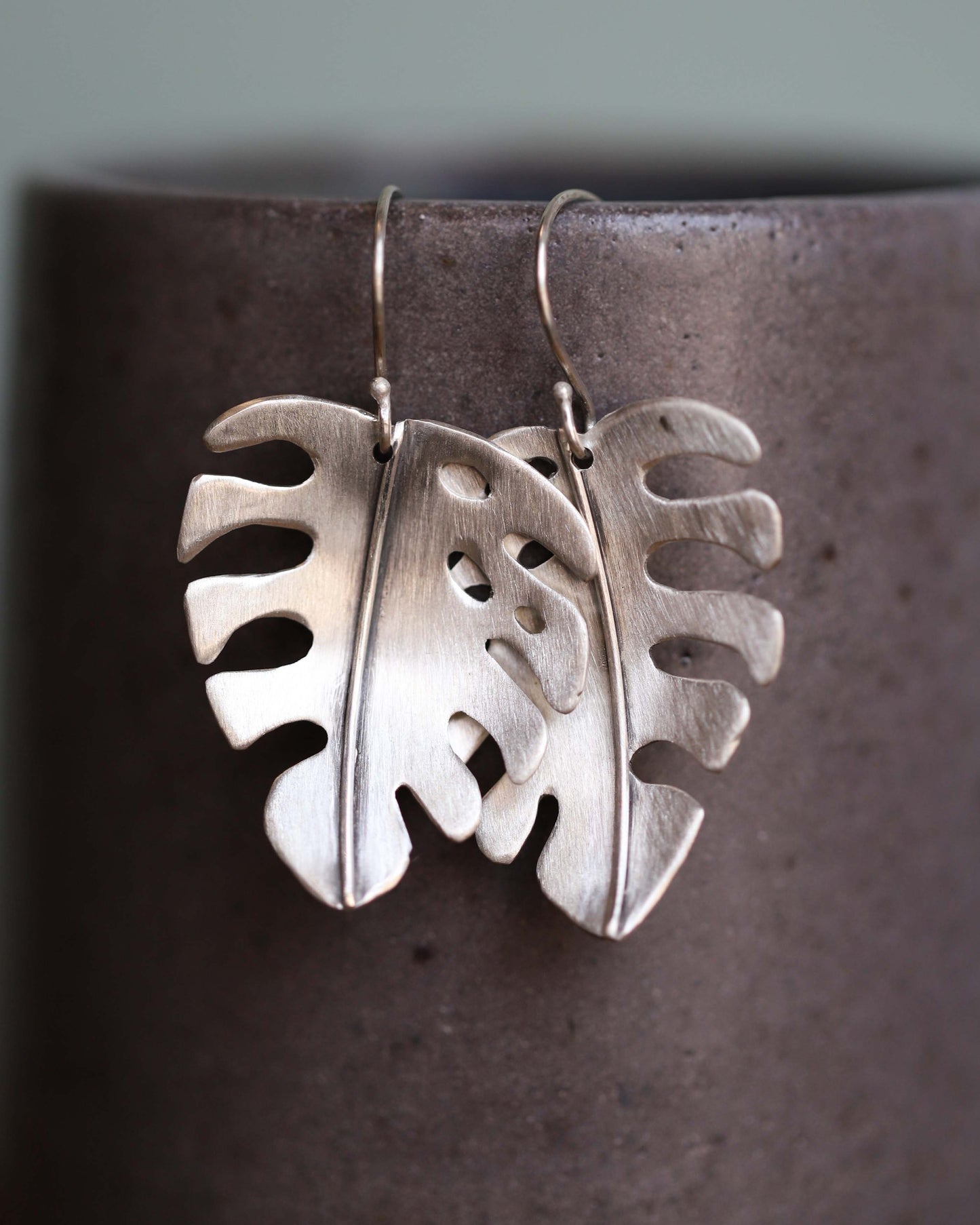 Monstera Leaf Earrings