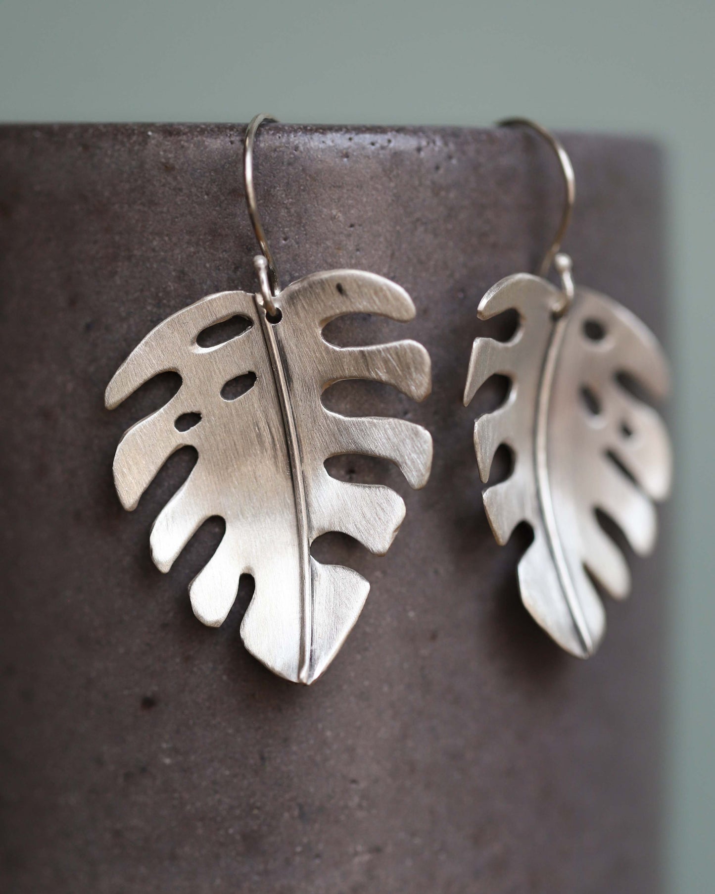 Monstera Leaf Earrings