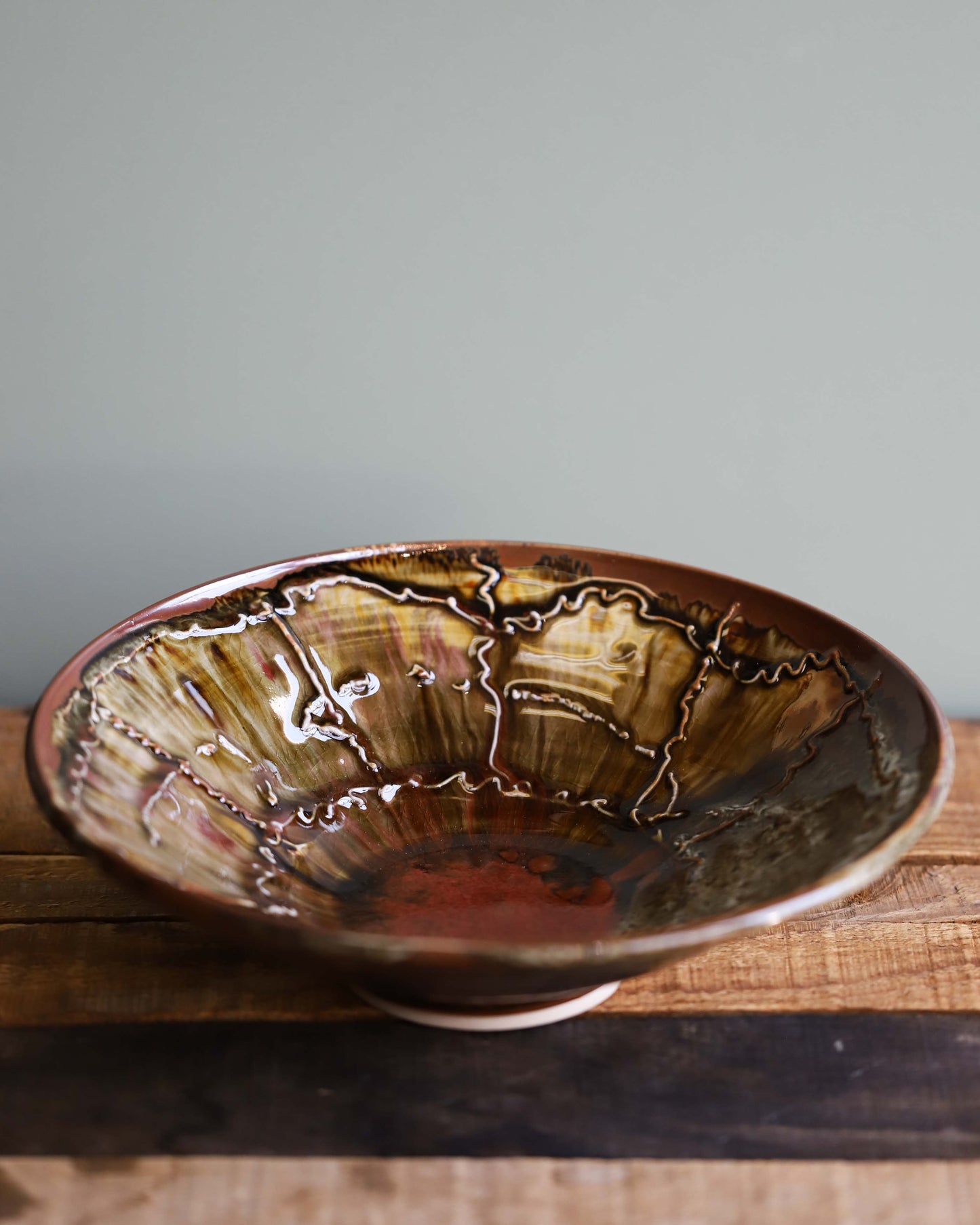Large Decorated Bowl