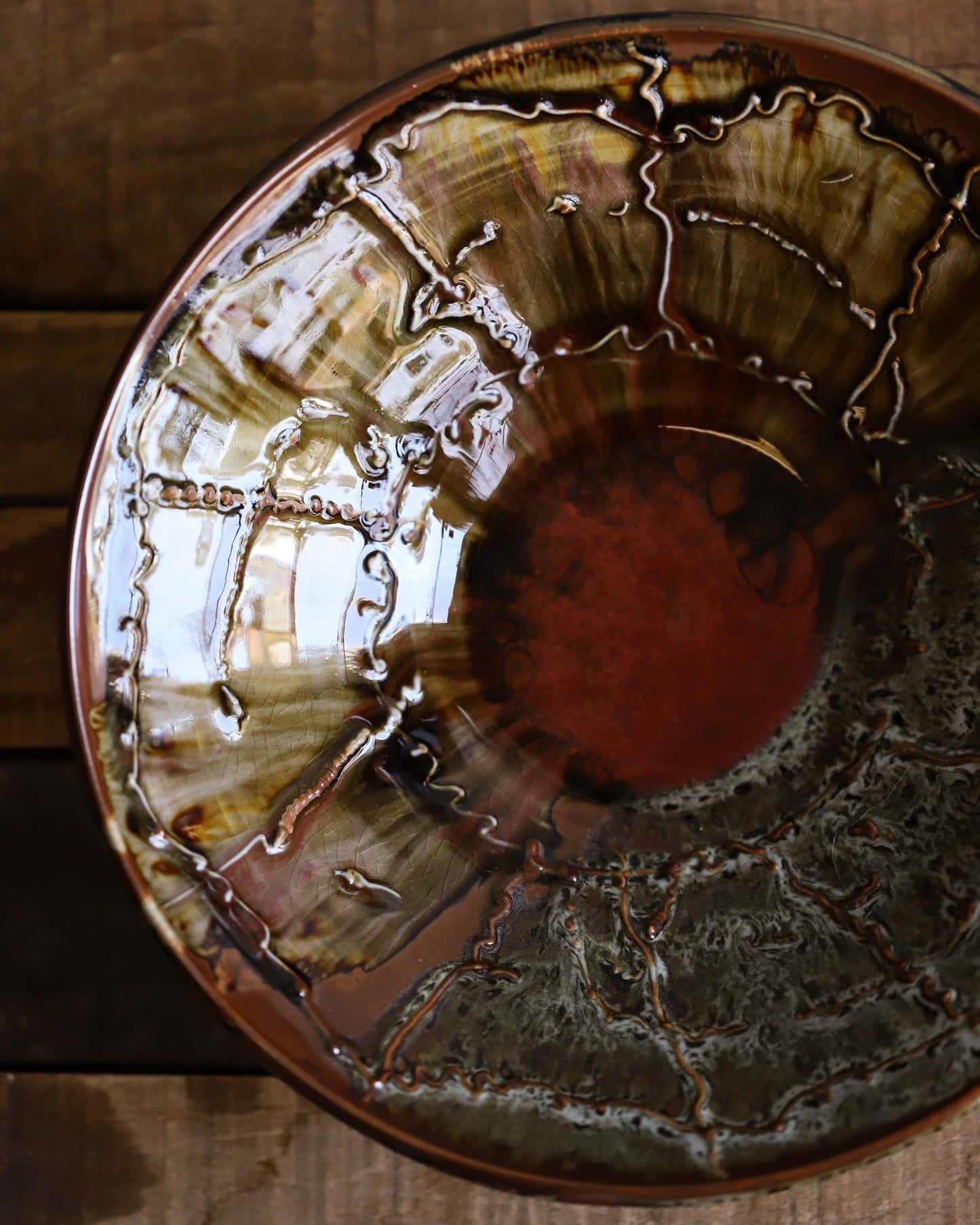 Large Decorated Bowl