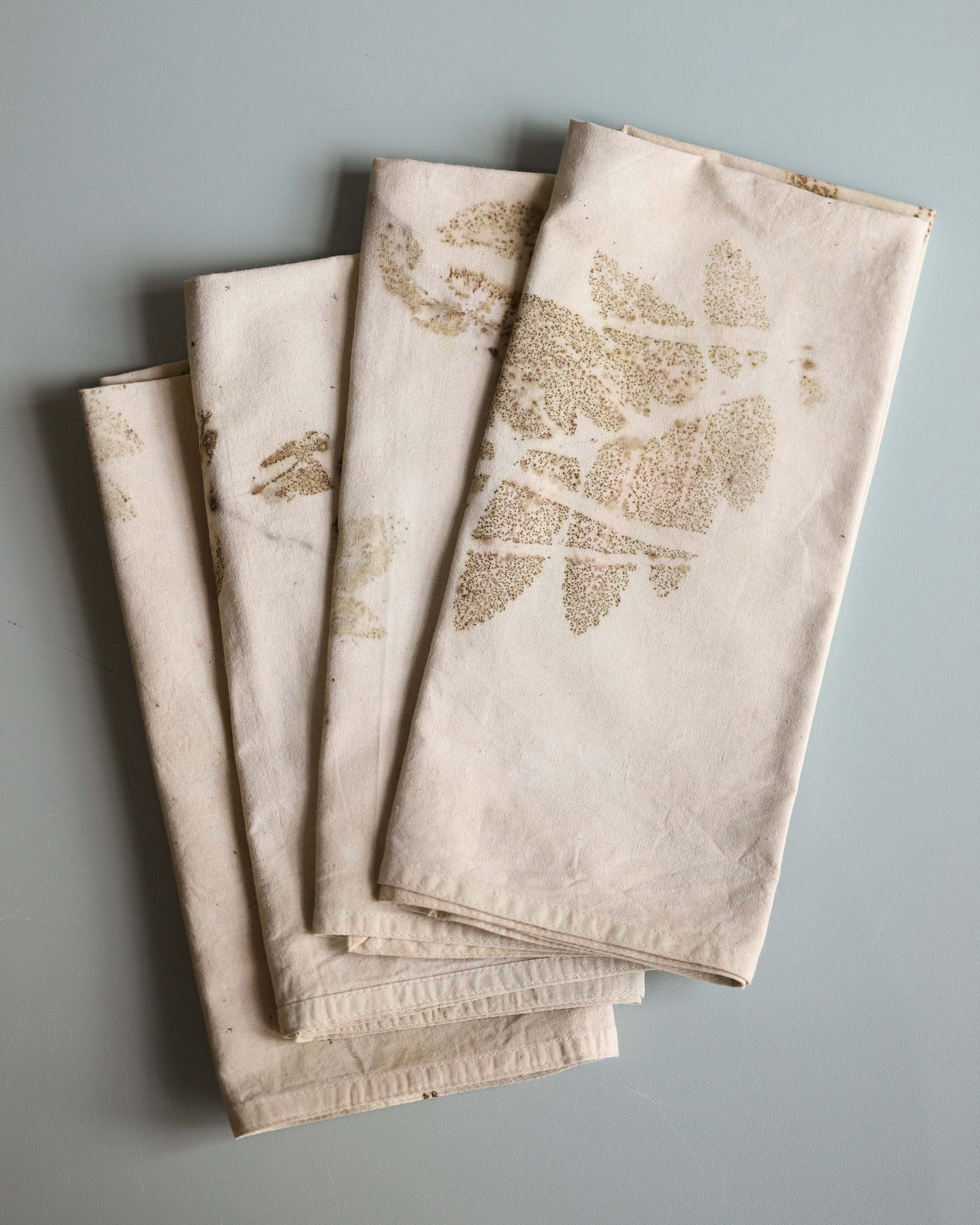Set of 4 Eco-Printed Napkins