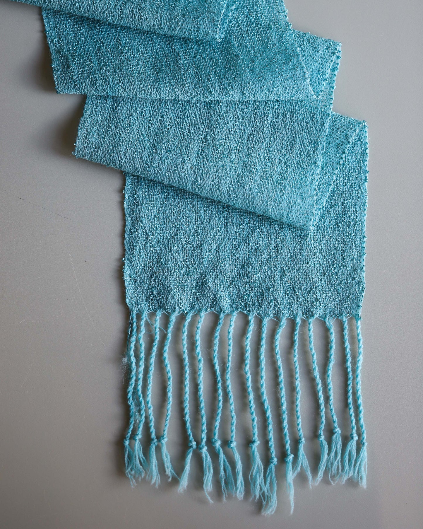 Aqua Woven Scarf