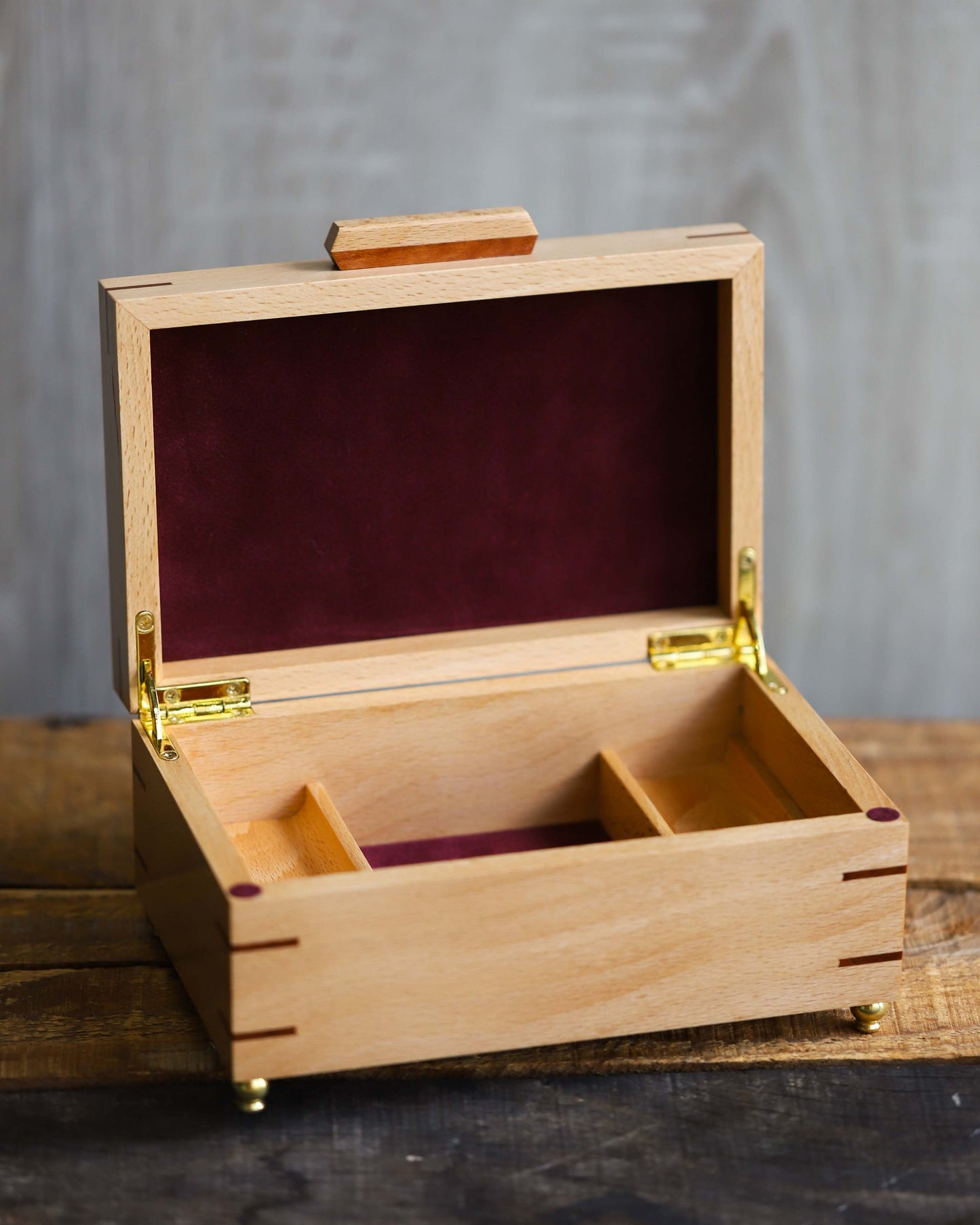 Beech Brazil Wood Jewelry Box
