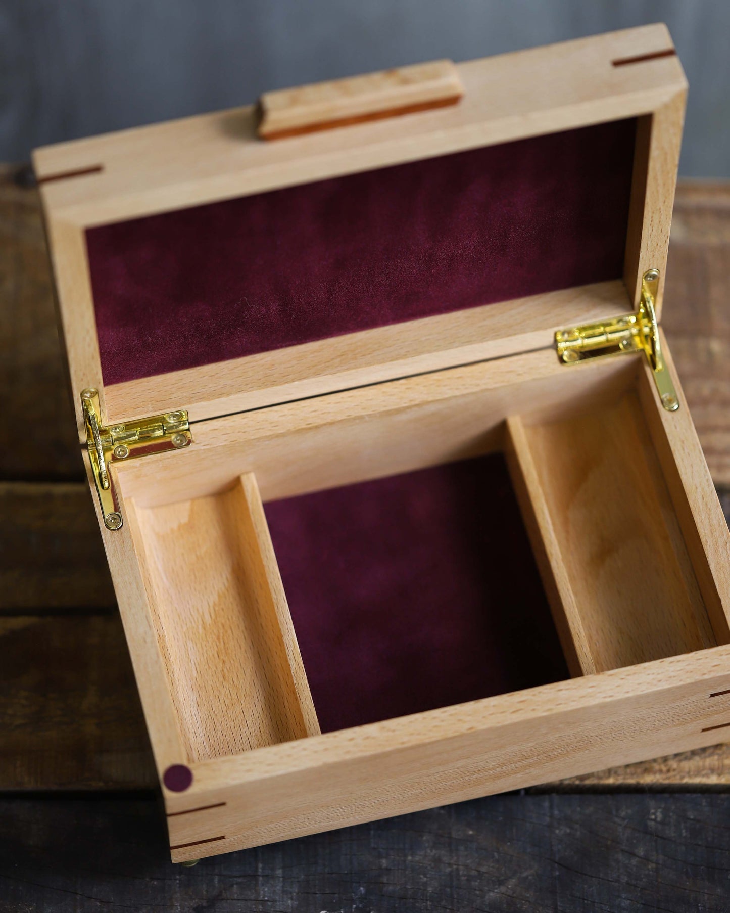 Beech Brazil Wood Jewelry Box