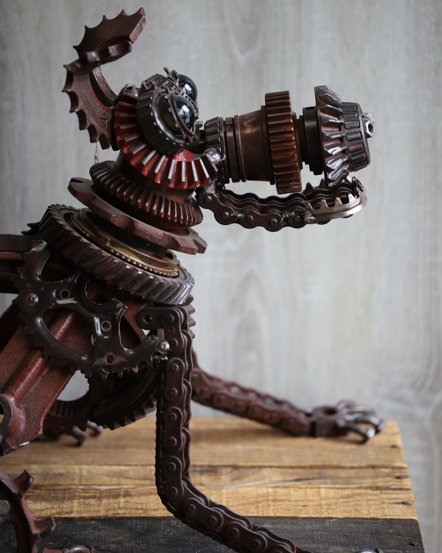 Metalwork Dog Sculpture
