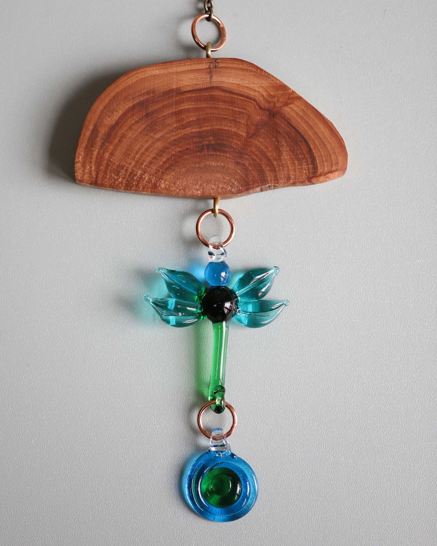 Green & Blue Dragonfly Suncatcher