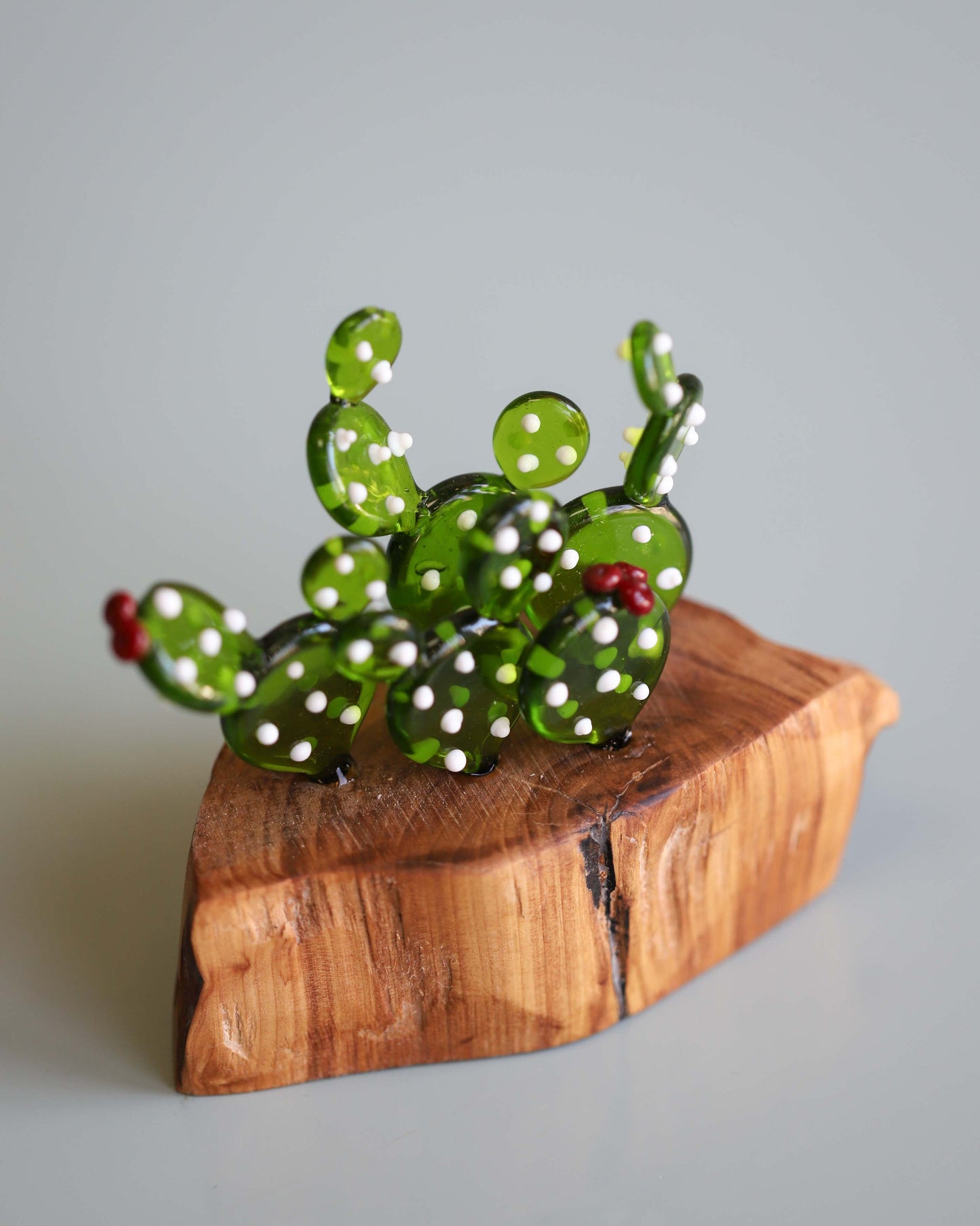 Glass Cactus Sculpture