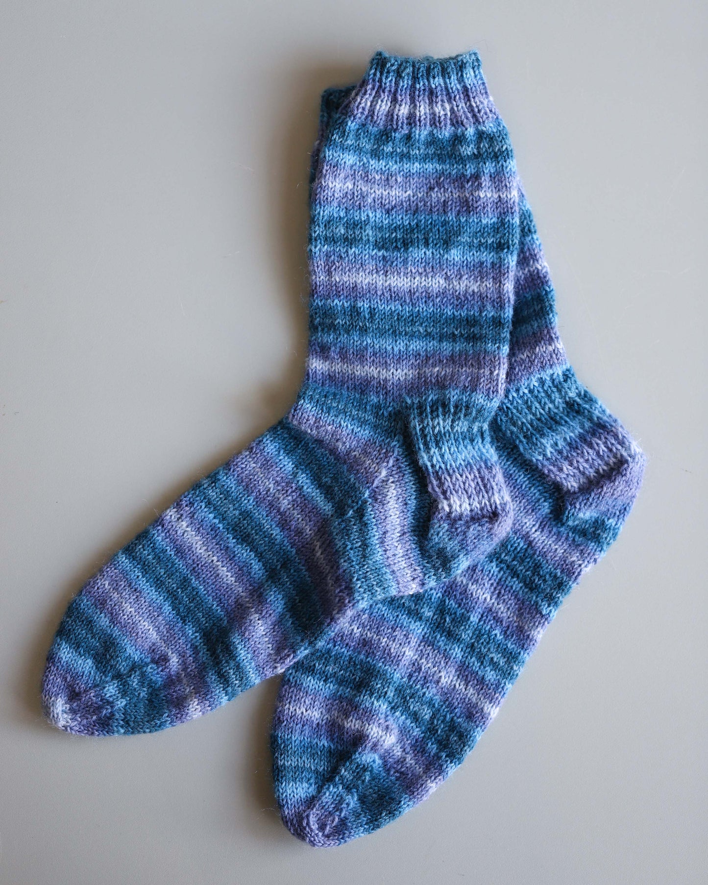 Blue Striped Socks