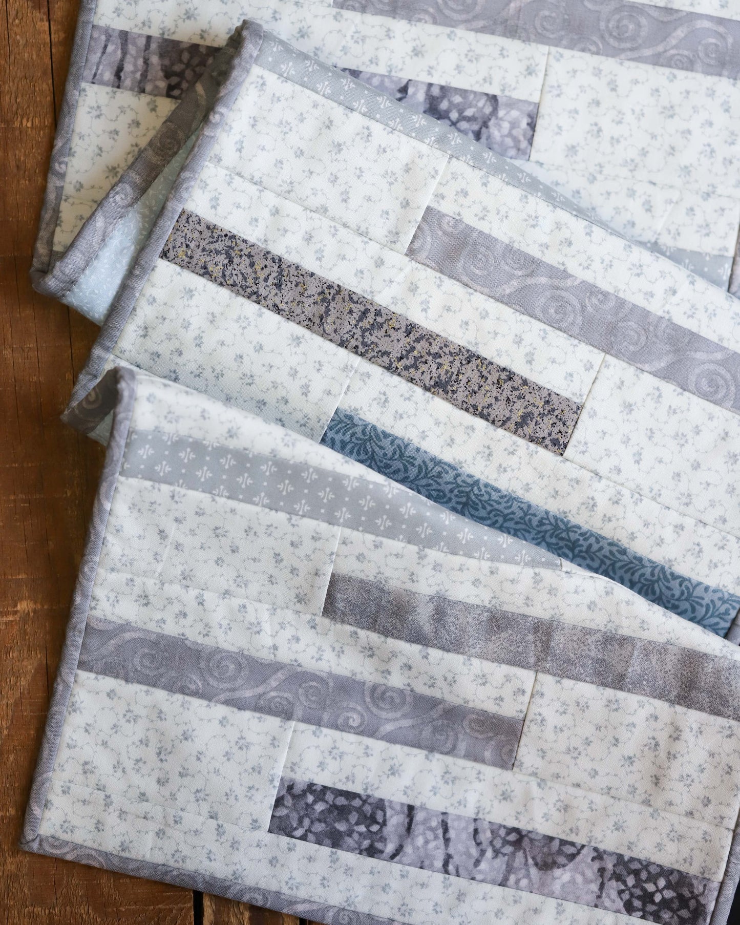 Shades of Grey Table Runner