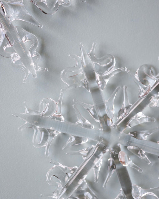 Clear Glass Snowflake