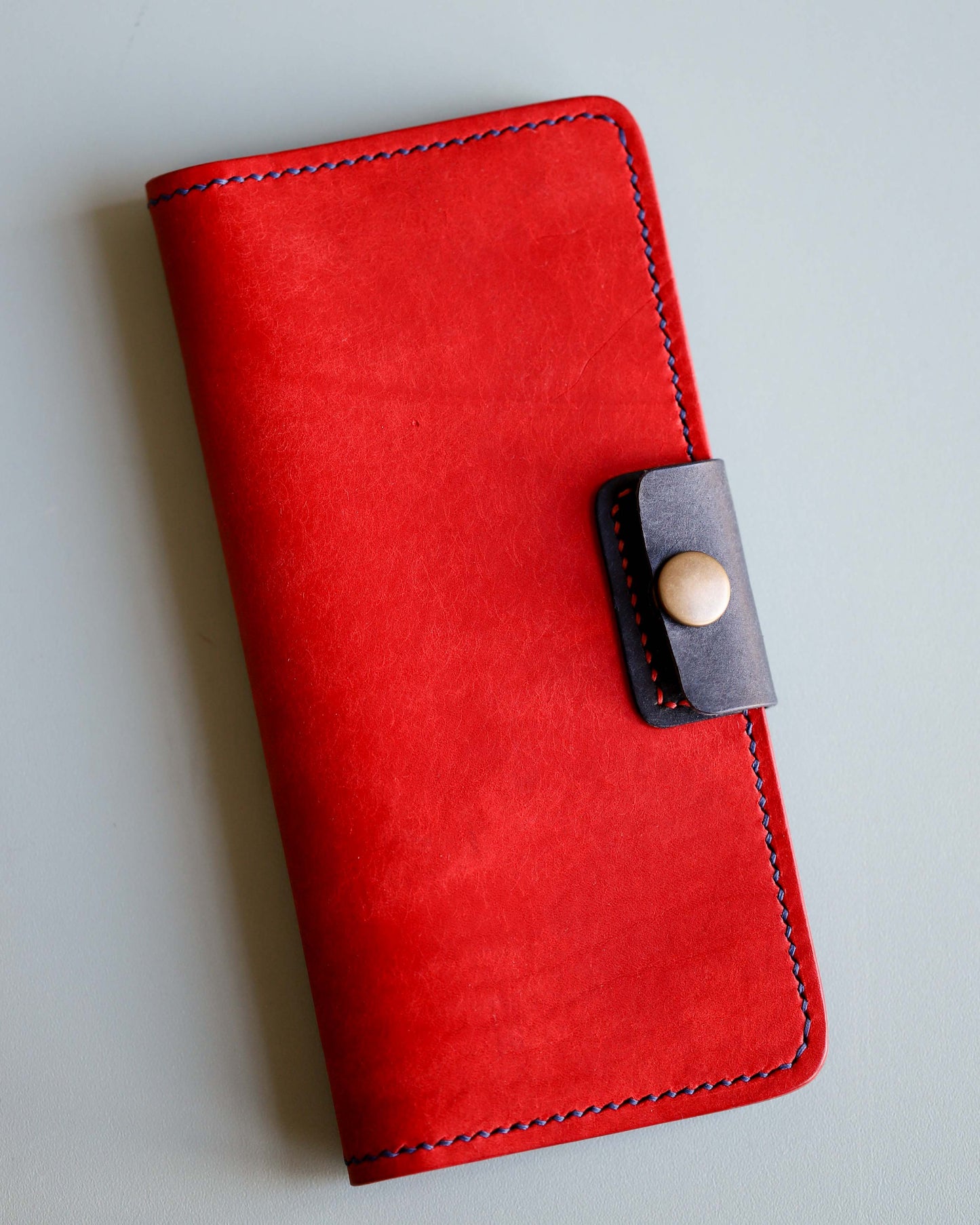 Black & Red Long Wallet