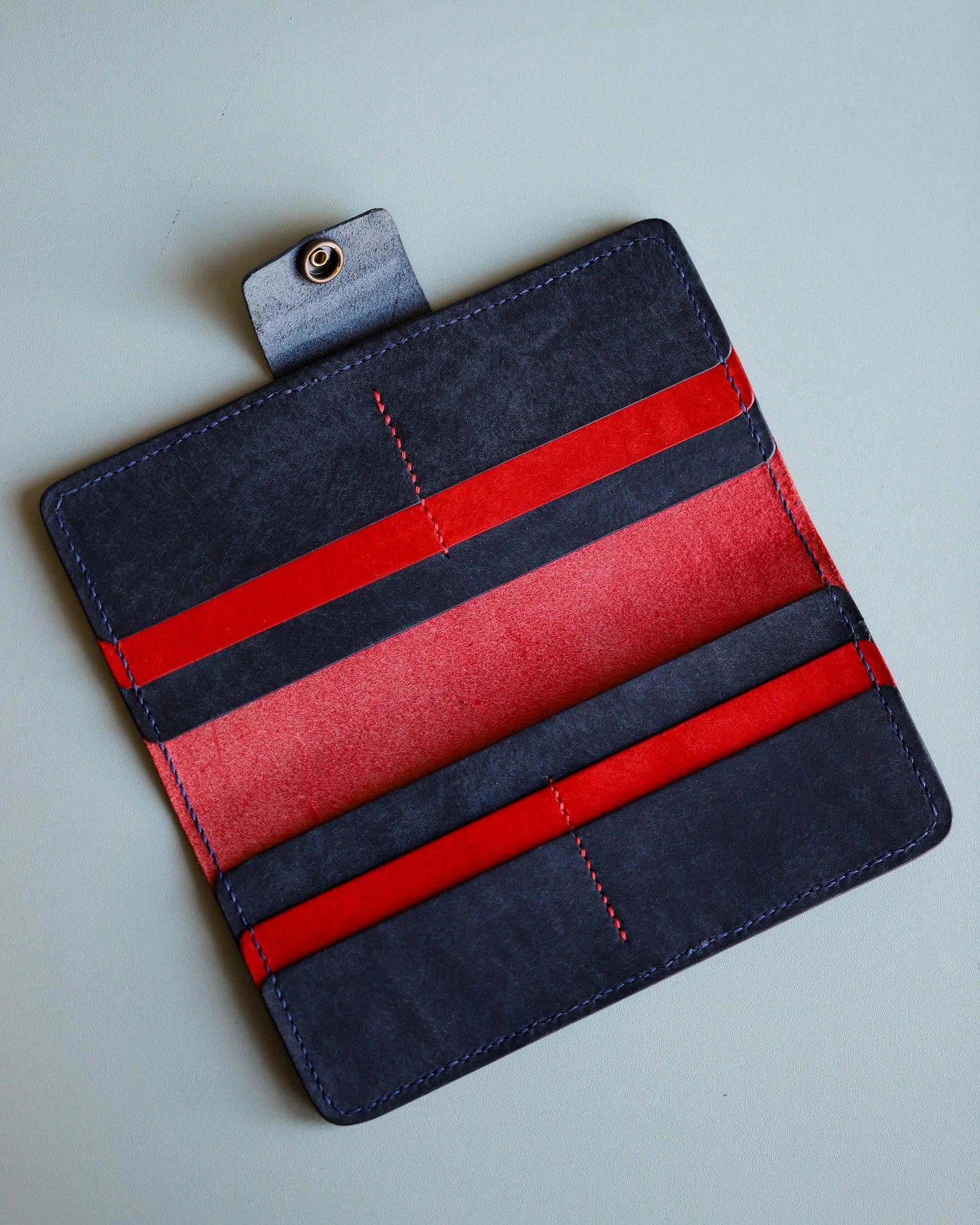 Black & Red Long Wallet