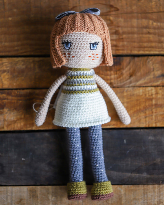 Crocheted Short Haired Doll