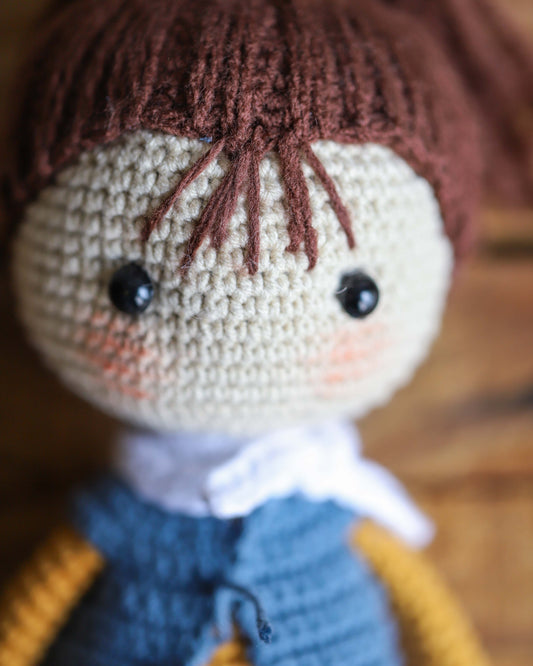 Crocheted Doll with Pony Tail