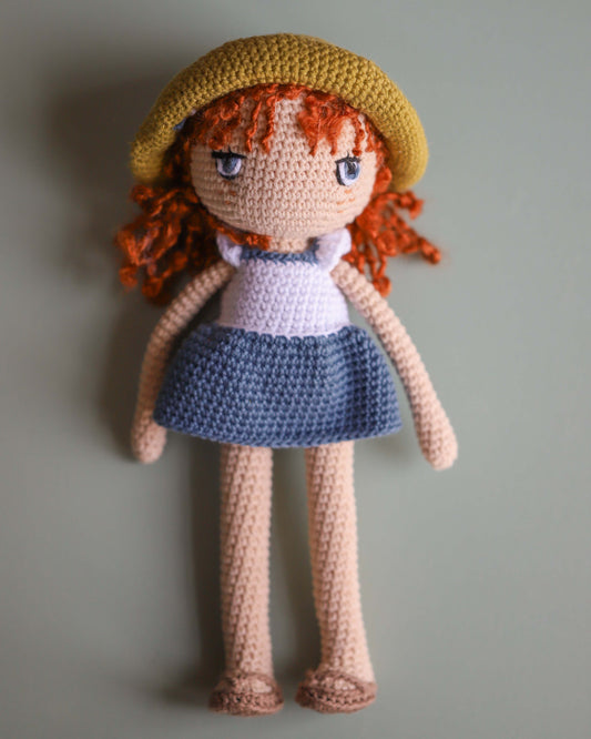 Crocheted Doll with Hat