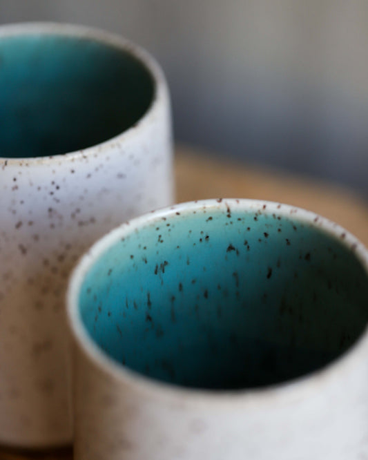 Cup, Speckled - Blue