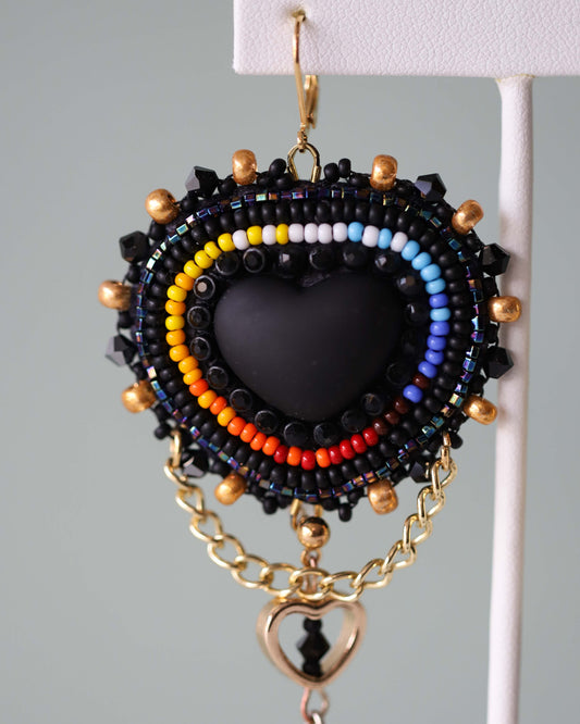 Convertable Heart Jingle Earrings