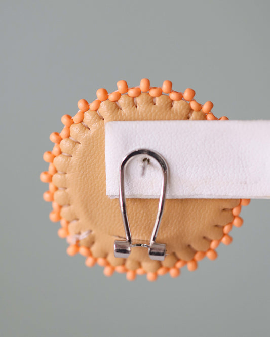 Peach Marble Earrings