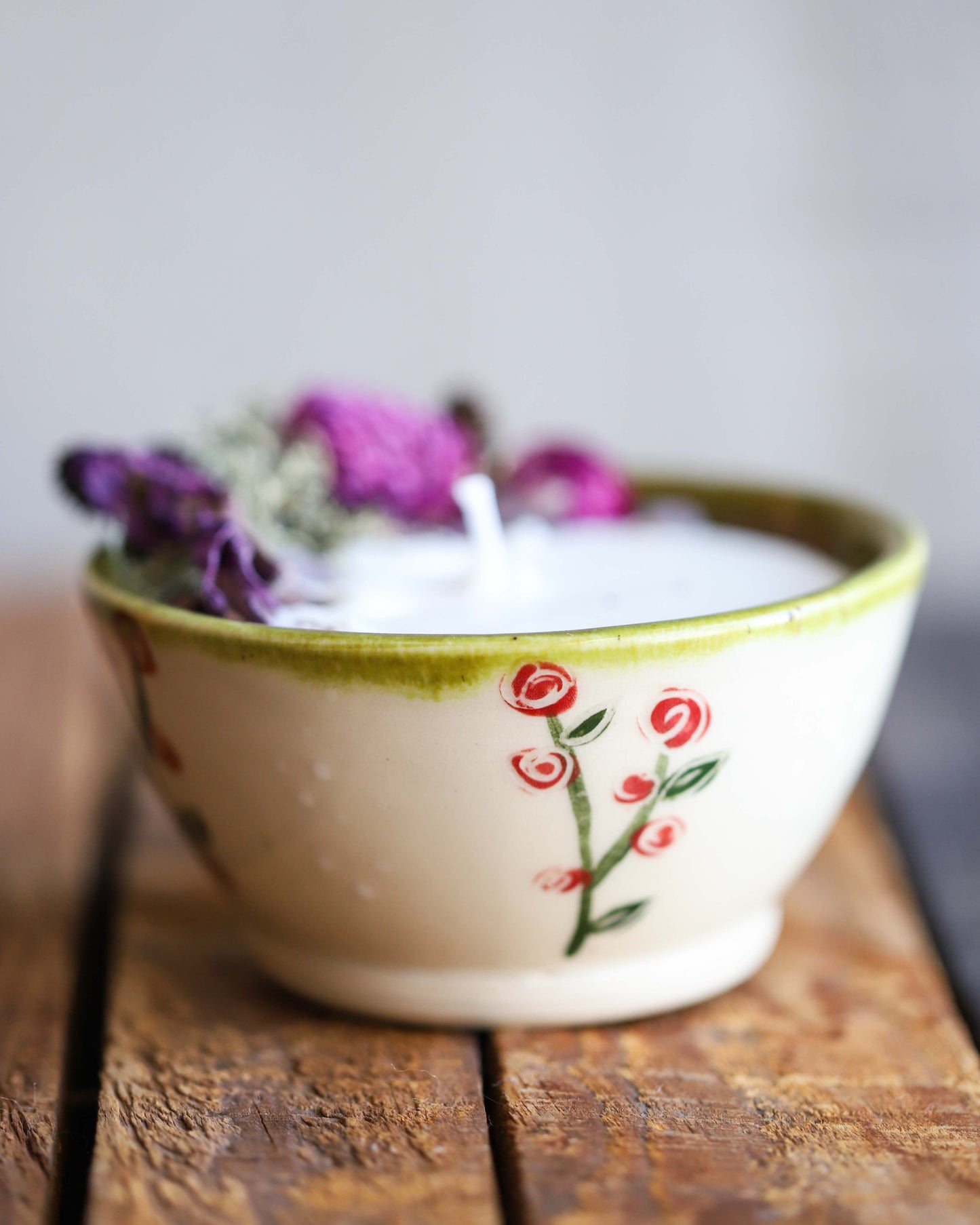 Soy Candle in Ceramic Bowl