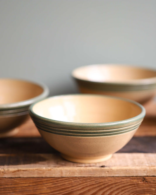 Small Bowl with Green Rim