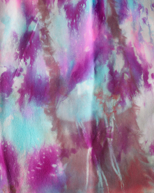 Purple & Blue Silk Scarf