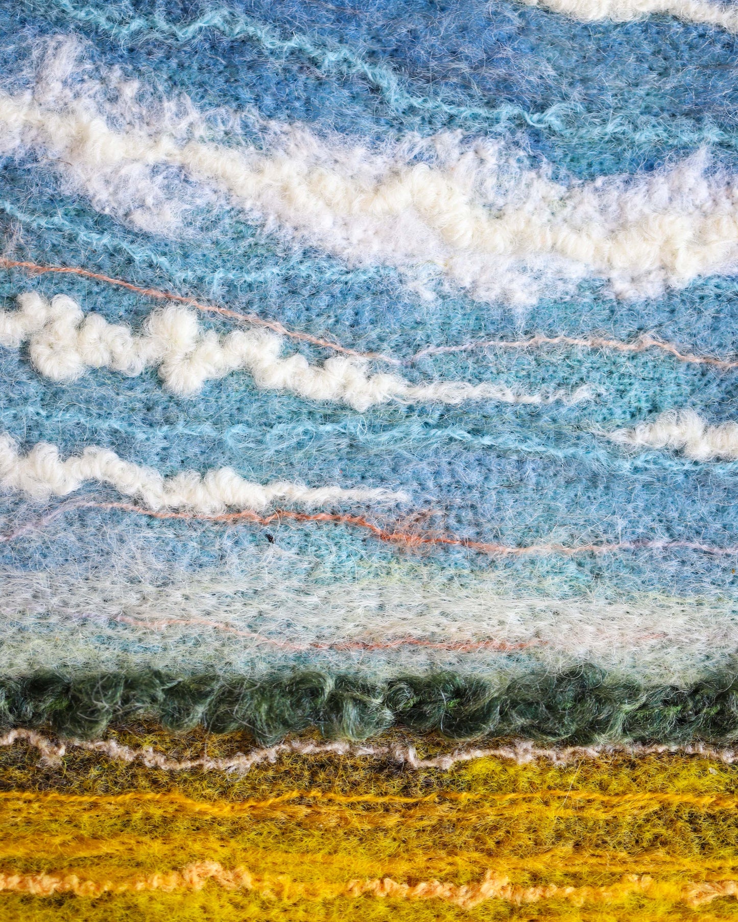 Black Framed Felted Landscape