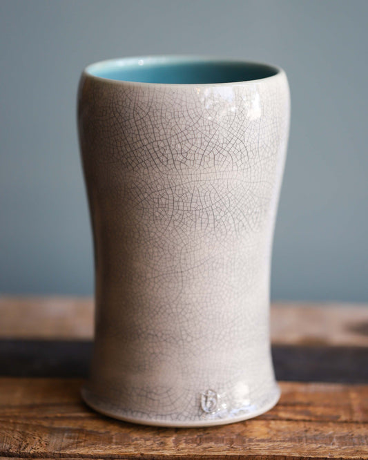 Antiqued Crackle Vase