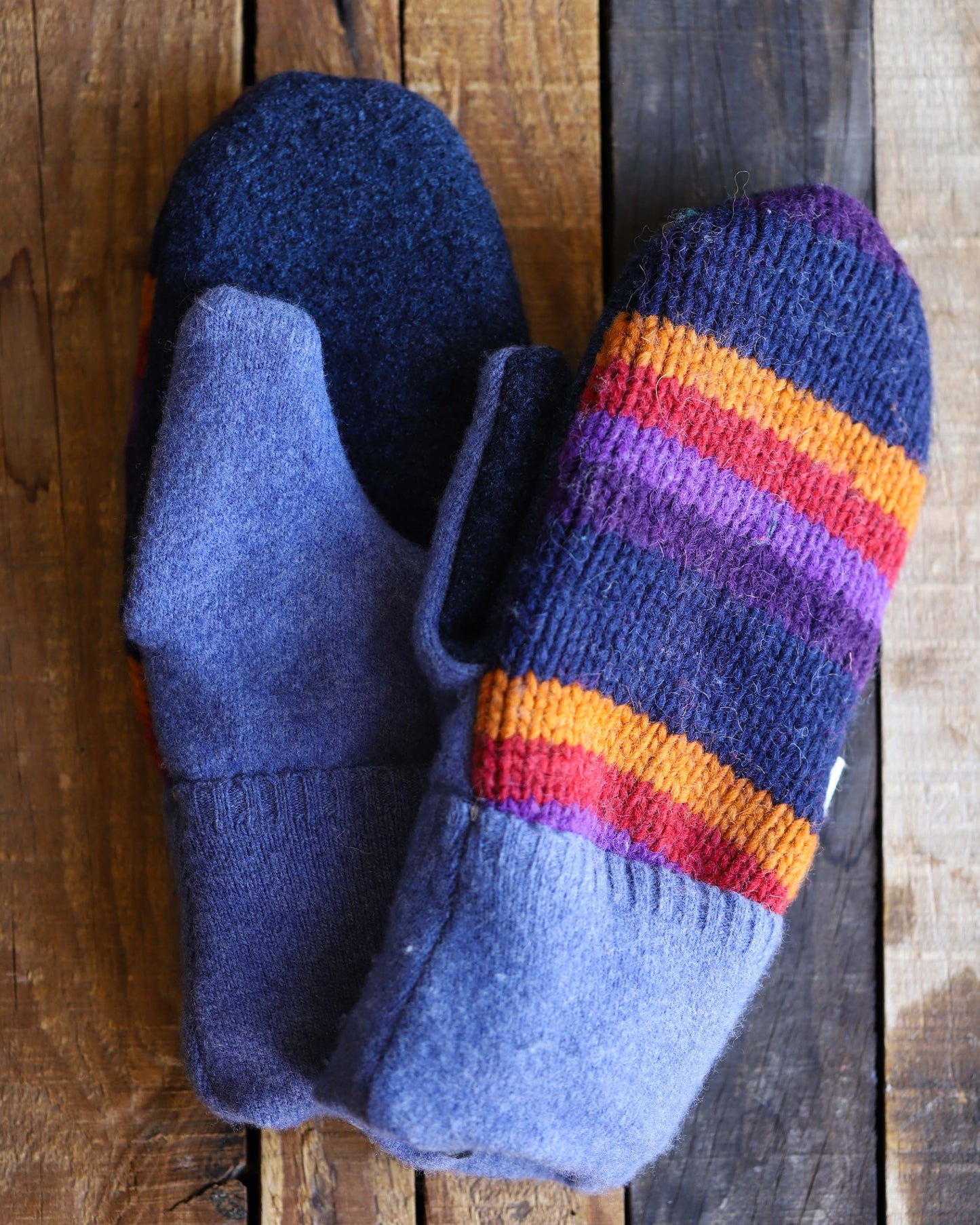 Mittens -LARGE - Blue/Purple/Orange/Red/Navy