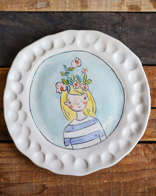 Lunch Plate with Girl