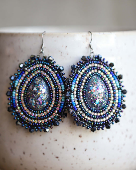 Galaxy Teardrop Earrings