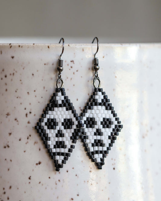 Diamond Skull Earrings
