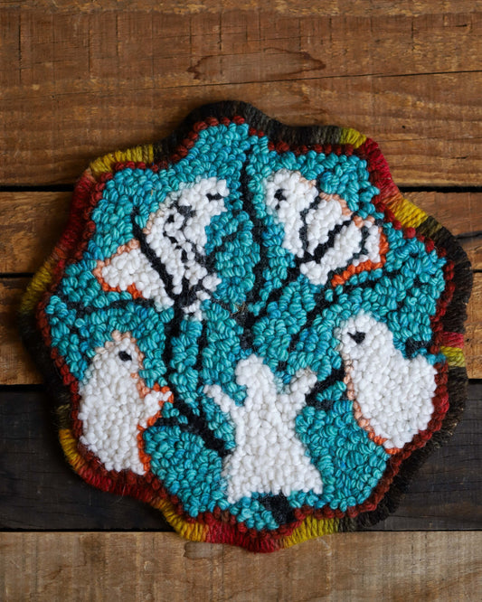 "Gathering of Ghosts" Hooked Trivet