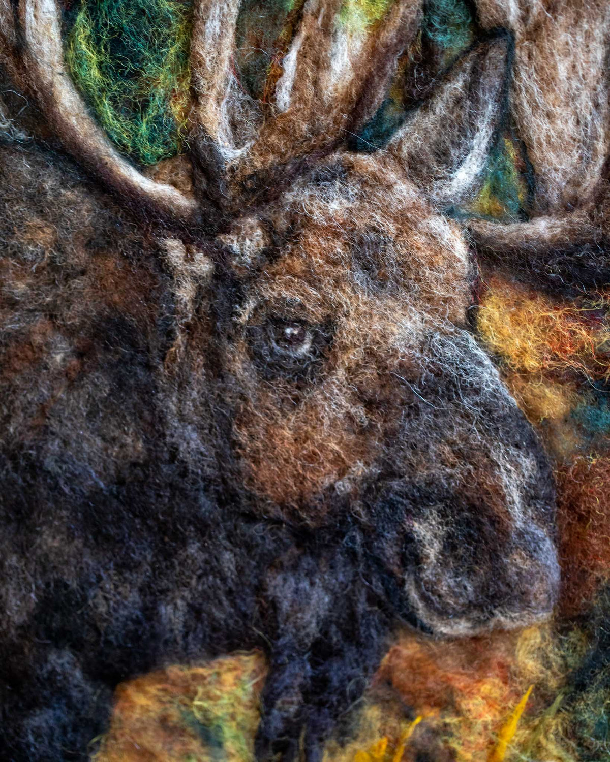 Felted Moose Picture