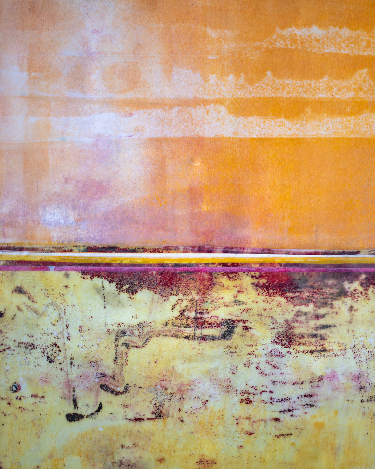 'Horizontal Shift' - Monoprint Collage
