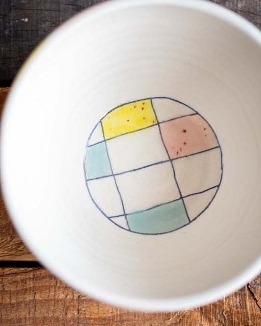 Large Bowl with Quilt Pattern