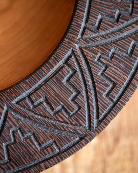 Cherry & Wenge Turned Wood Bowl