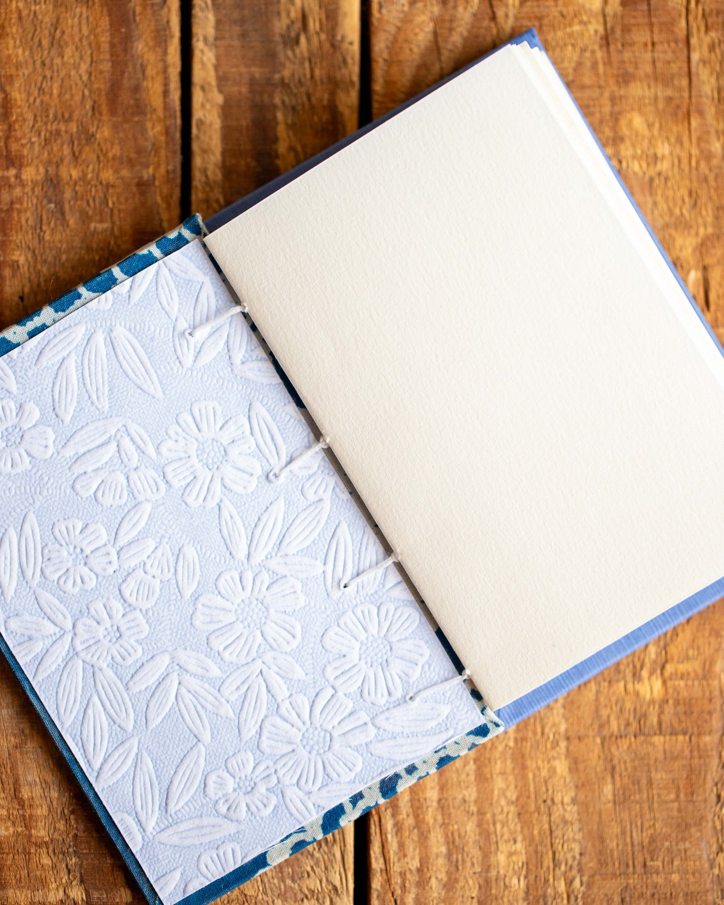 Handmade Book - Doily Cyanotype Cover