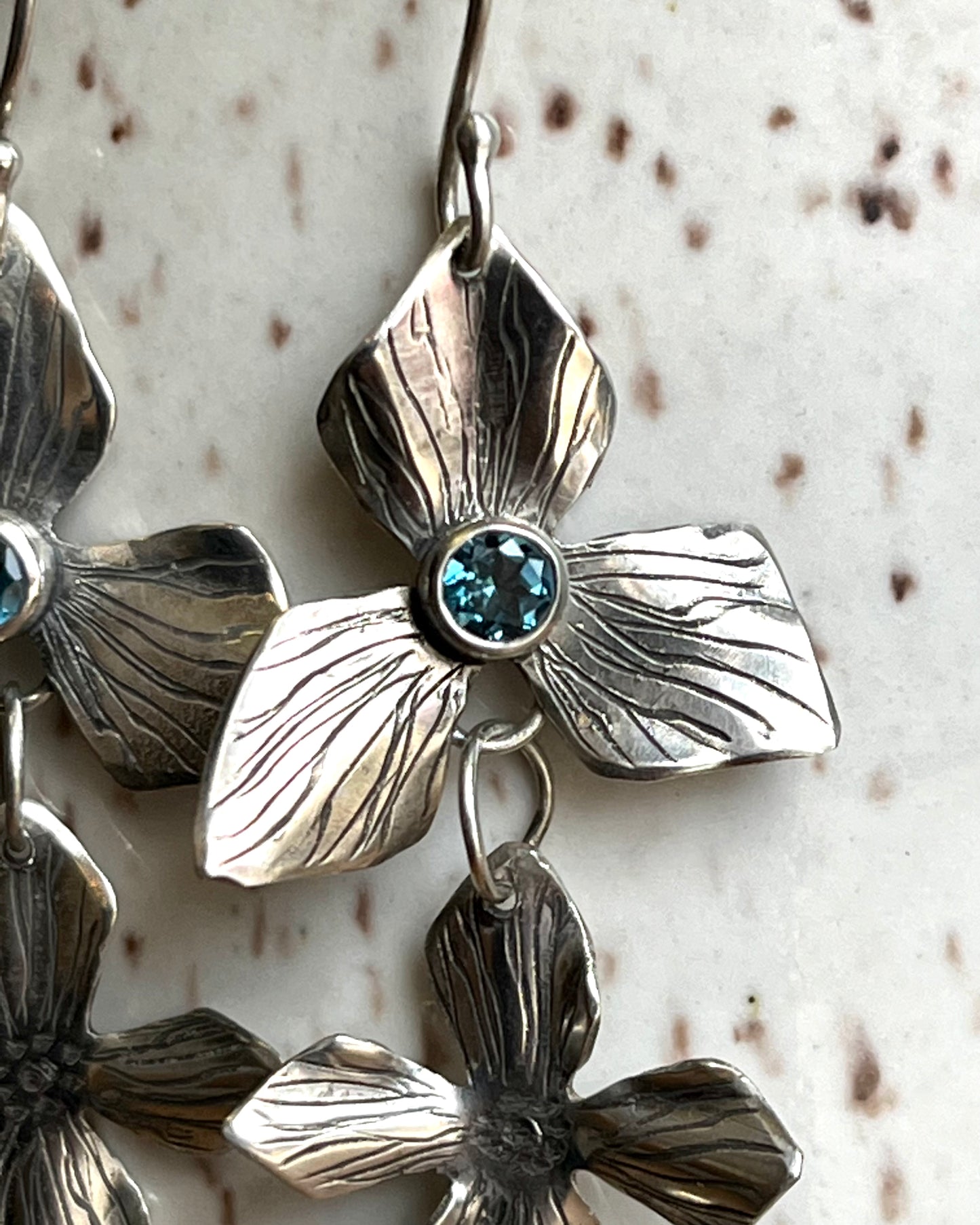 Long Flower Earrings