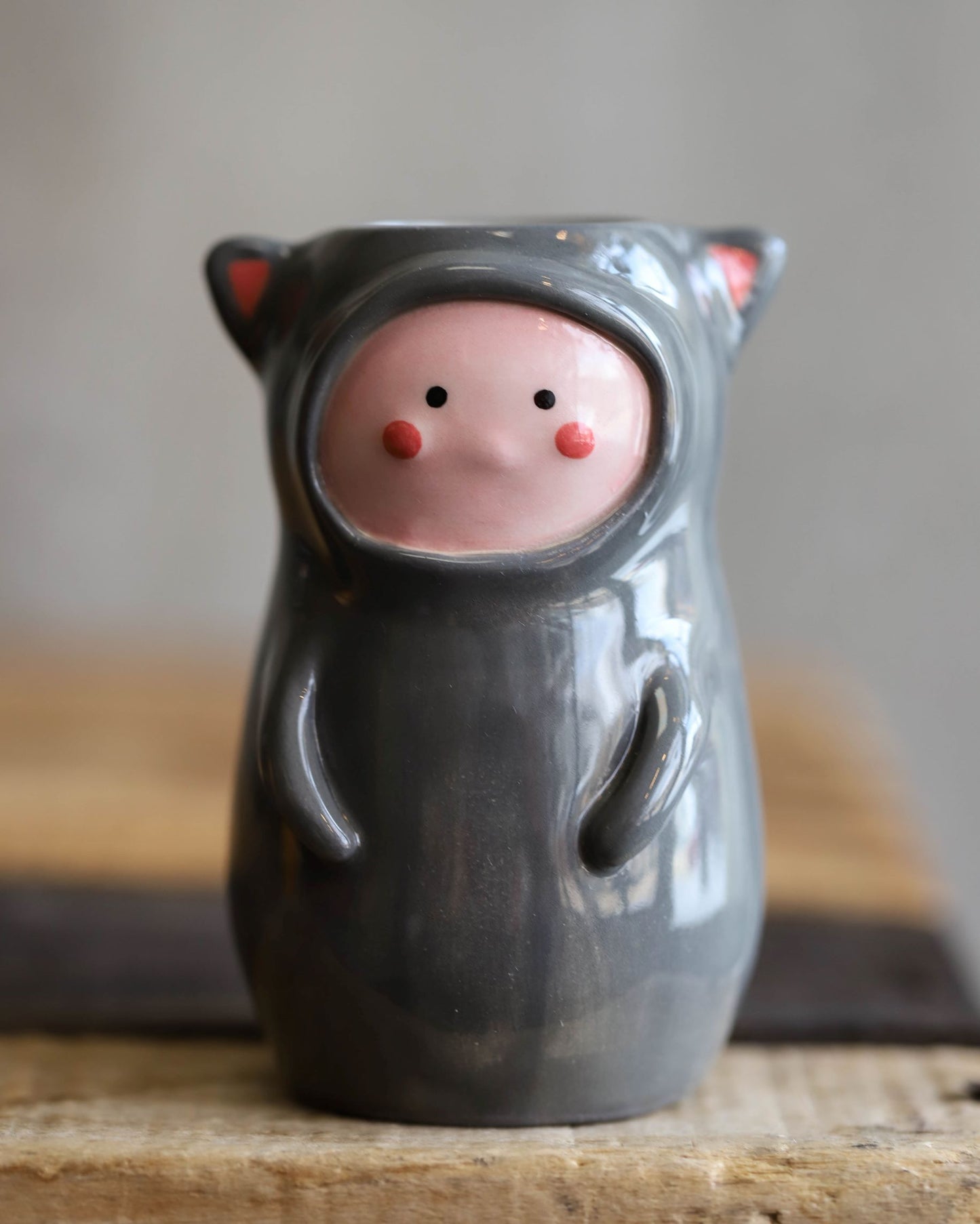 Grey Cat Onesie Baby