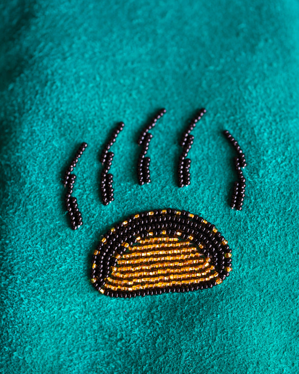 Turquoise Deerhide Mens Mitts