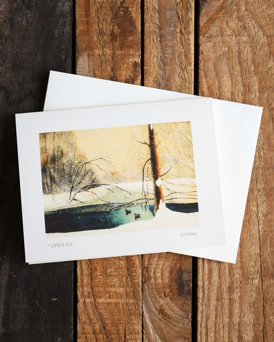 "Open Ice" Greeting Card