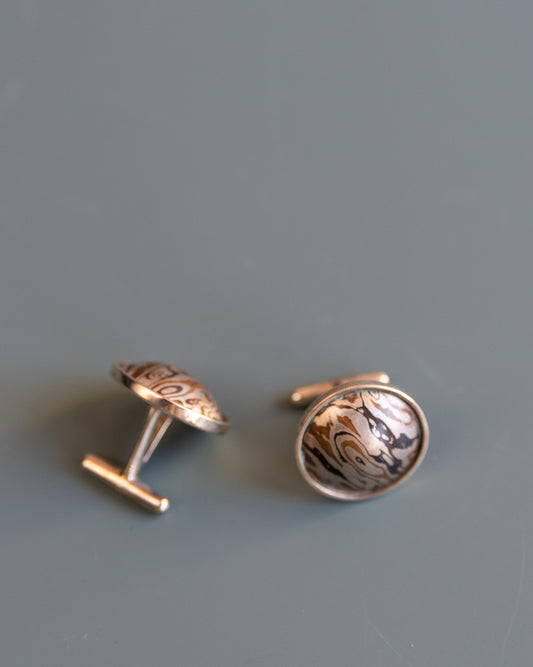Sterling Silver & Copper Cuff Links
