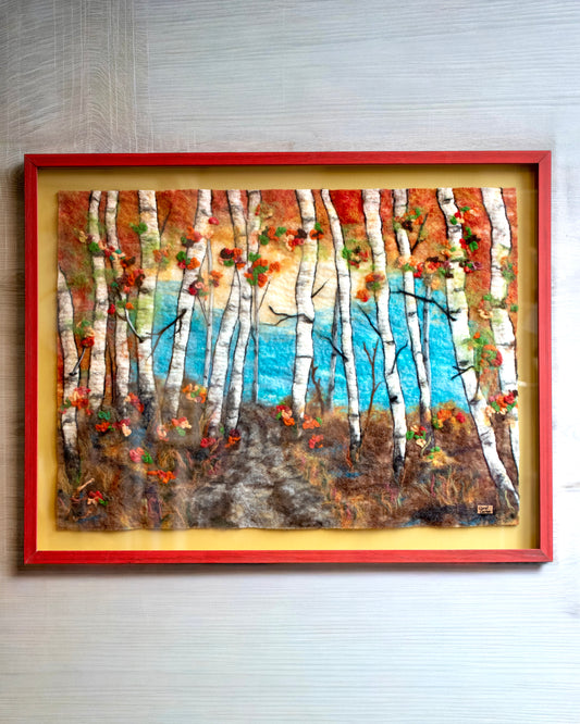Felted Fall Trees Picture