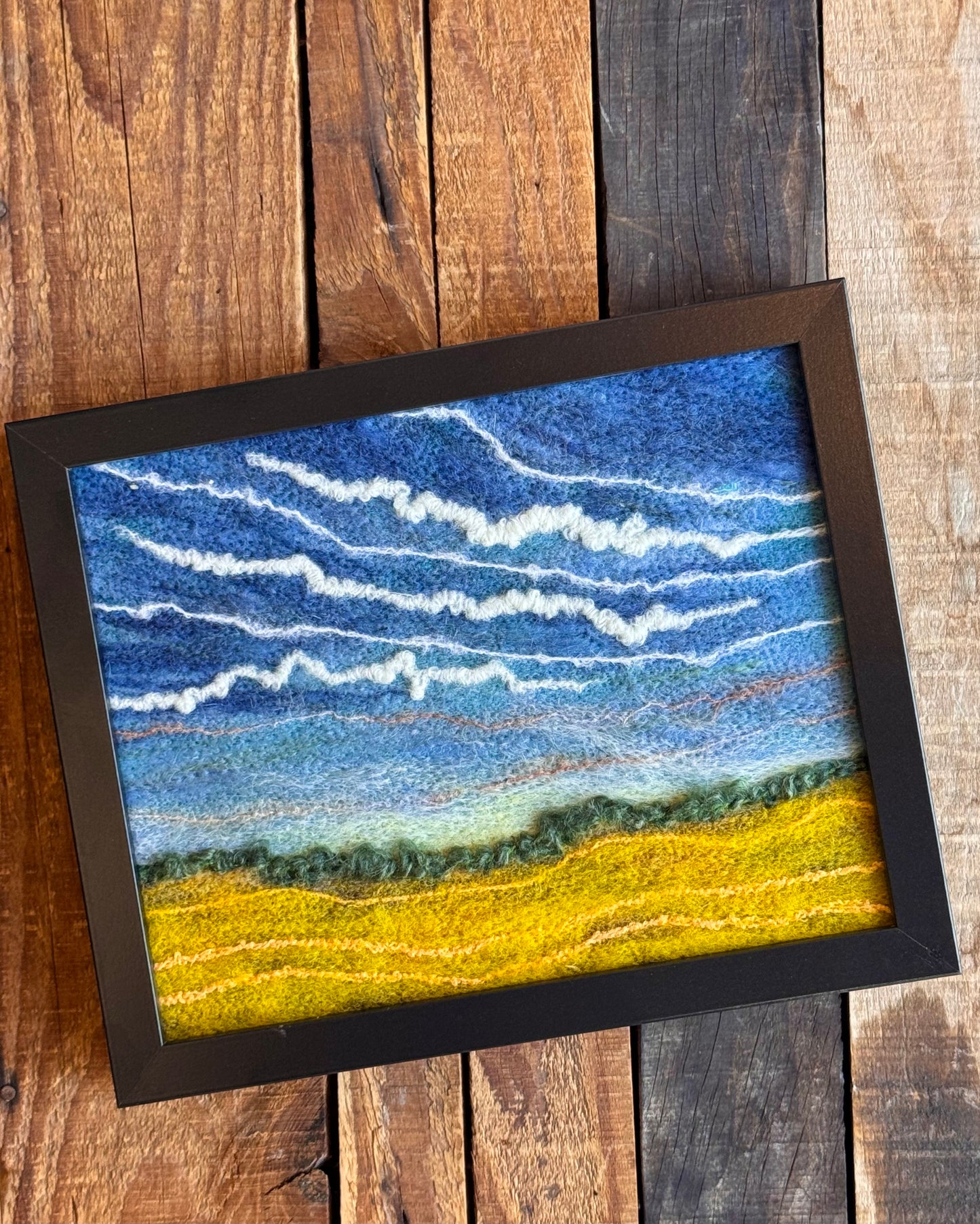 Felted Landscape - Framed