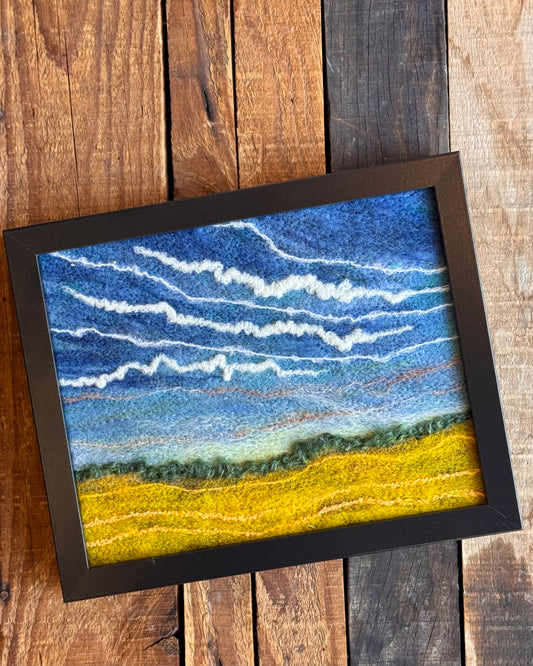 Felted Landscape - Framed