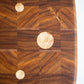Oval Wall Clock - End Grain Canary