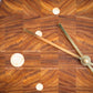 Oval Wall Clock - End Grain Canary
