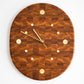 Oval Wall Clock - End Grain Canary