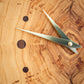 Rectangular Wall Clock - Book Matched Elm