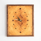 Rectangular Wall Clock - Book Matched Elm